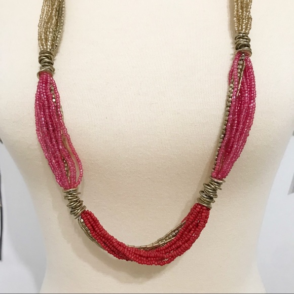 • Artisan • Glass Beaded Necklace - Picture 4 of 5